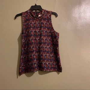 Anthropologie knit turtleneck tank